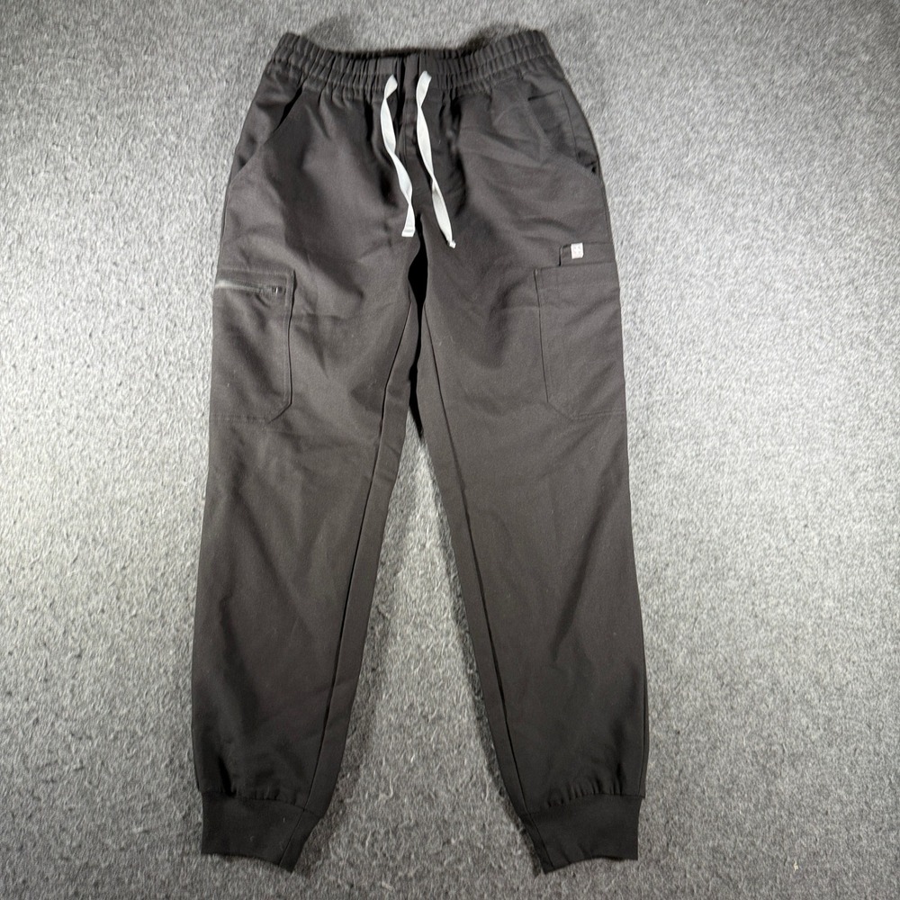 NEW FIGS Uman Relaxed Jogger Scrub Pants Black W23SW2013 Womens Small NWT